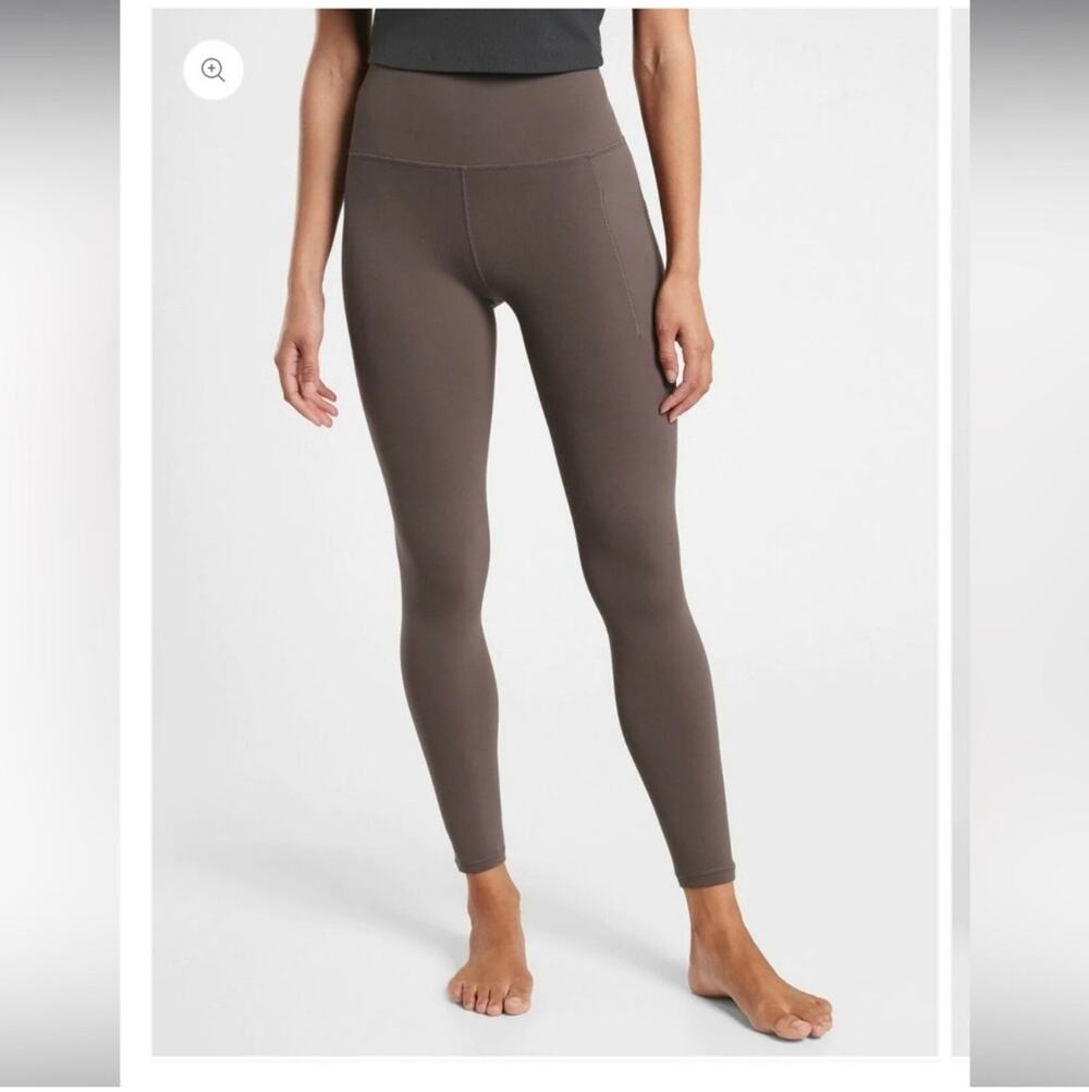 Athleta Leggings Womens 2X Salutation Stash Pocket 7/8 Yoga Gym Pilates Workout